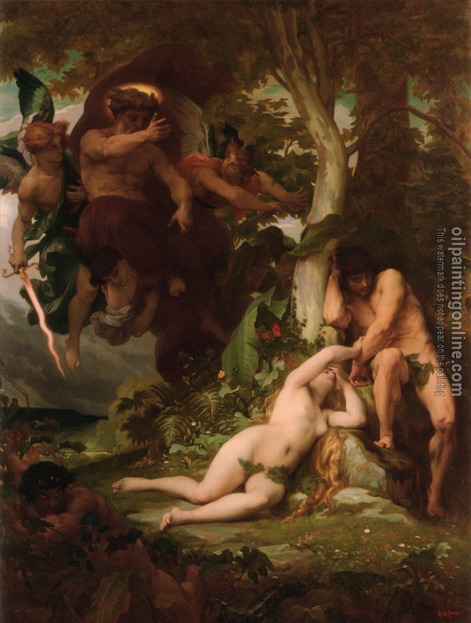 Alexandre Cabanel - The Expulsion of Adam and Eve from the Garden of Paradise